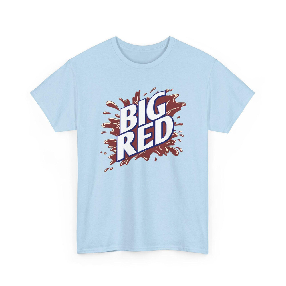 Big Red Soda Pop Logo T Shirt Light Blue
